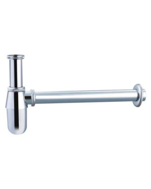 Sifão oval cromado SCL001 IMEX para lavatório e bidé