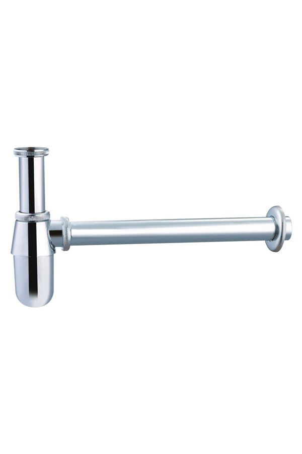 Sifão oval cromado SCL001 IMEX para lavatório e bidé