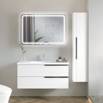 Espelho decorativo com luz led frontal Austria