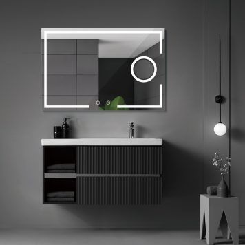Espelho de aumento com luz Led