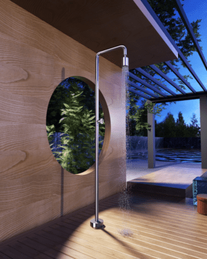 Chuveiro exterior para piscina inox AC em aço S316 resistente à corrosão