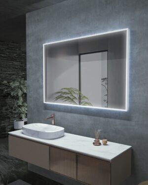 Espelho LED com moldura iluminada Boston