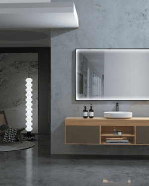 Espelho com Luz LED perimetral integrada