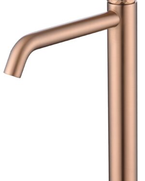 Torneira ouro rosa escovado de bica alta Imex Genova