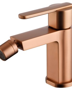 Torneira bidé ouro rosa escovado Roma
