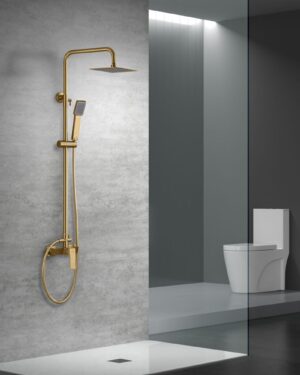 Conjunto de duche cor ouro Imex Art