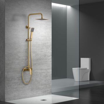 Conjunto de duche cor ouro Imex Art