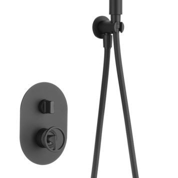 Chuveiro para teto Vesúvio preto