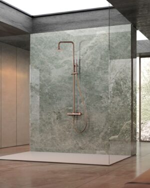 Rampa de duche Line ouro rosa mate