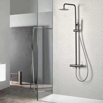 Rampa de duche Line Black Gun Metal