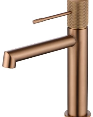 Torneira ouro rosa escovado para lavatório Line