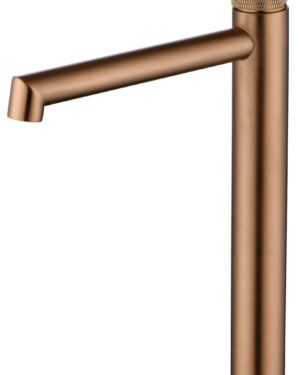 Torneira ouro rosa escovado cano alto Line