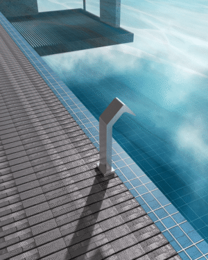 Cascata Niagara 15cm para piscina em Aço Inox 316 Acerado AC instalada