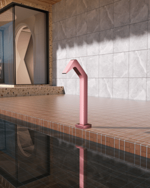 Cascata Niagara 6cm para piscina em Inox 316 Rosa Coral ACL.