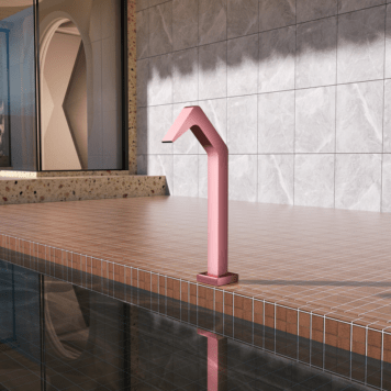 Cascata Niagara 6cm para piscina em Inox 316 Rosa Coral ACL.