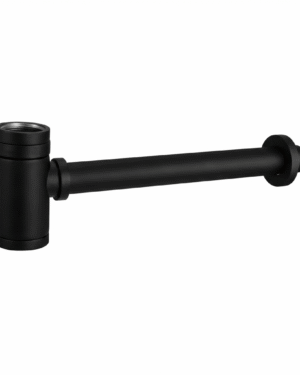Sifão preto mate SCL002/NG IMEX para lavatório e bidé