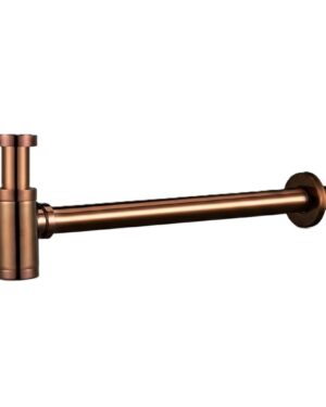 Sifão ouro rosa brilho SCL002/NOR IMEX para lavatório e bidé