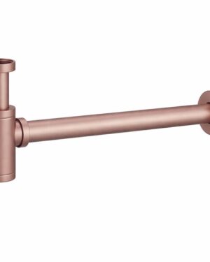 Sifão ouro rosa escovado SCL002/ORC IMEX para lavatório e bidé