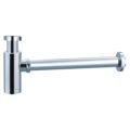 Sifão para lavatório SCL002 cromado IMEX com design redondo
