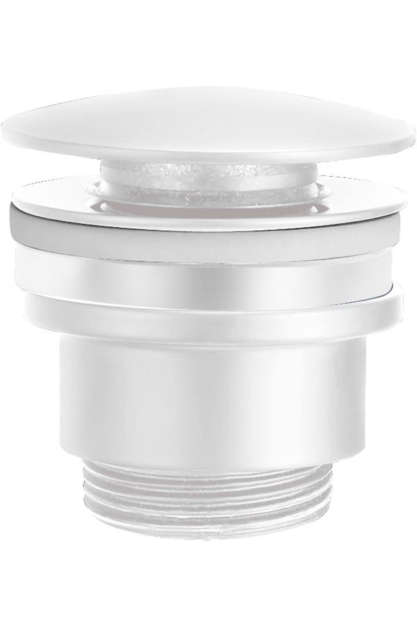 Válvula clic clac VCC007 Branco Mate IMEX para lavatório e bidé