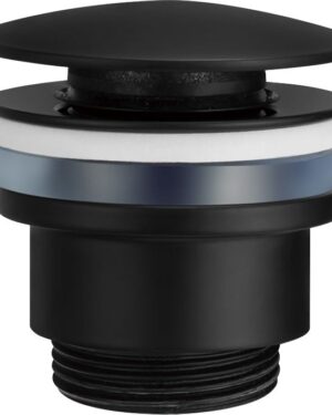 Válvula clic clac VCC008 Preto Mate IMEX para lavatório e bidé