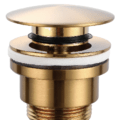 Válvula clic clac VCC014 Ouro Escovado IMEX para lavatório e bidé