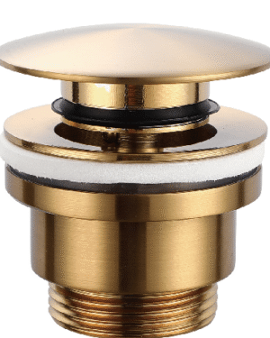 Válvula clic clac VCC014 Ouro Escovado IMEX para lavatório e bidé
