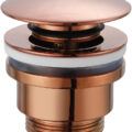 Válvula clic clac VCC016 Ouro Rosa Brilho IMEX para lavatório e bidé
