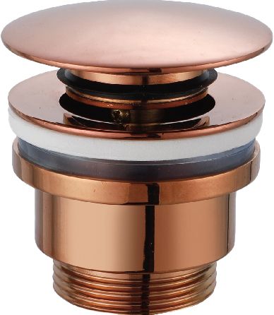 Válvula clic clac VCC016 Ouro Rosa Brilho IMEX para lavatório e bidé