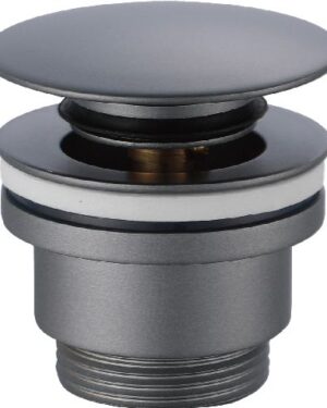 Válvula clic clac VCC017 Cinzento Mate IMEX para lavatório e bidé