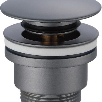 Válvula clic clac VCC017 Cinzento Mate IMEX para lavatório e bidé