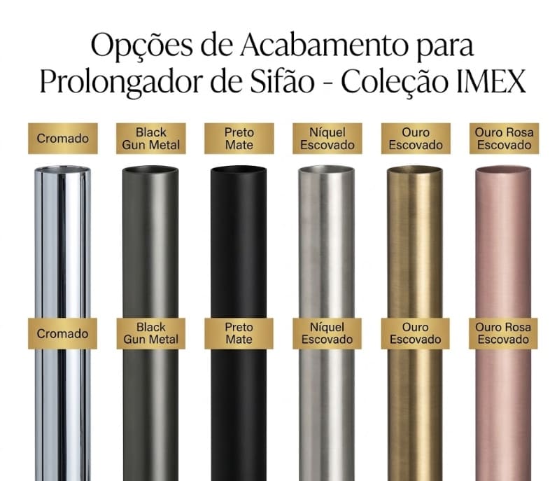 Tubo Prolongador para Sifão 40 cm IMEX