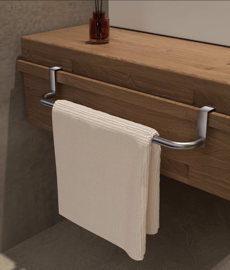 Toalheiro para Interior de Móvel de Casa de Banho em Aço Inoxidável Série Pure