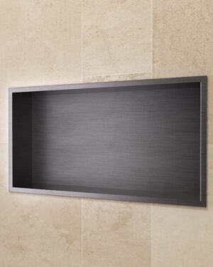 Nicho para Duche Pacific 63x33cm Black Gun Metal PVD MEDIMEX