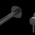 Torneira de lavatório embutida Toscana em acabamento black gun metal escuro IMEX.