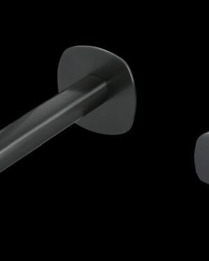 Torneira de lavatório embutida Toscana em acabamento black gun metal escuro IMEX.