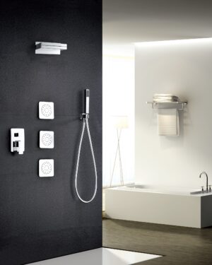 Chuveiro com cascata Inox Formentera