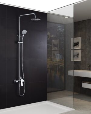 Conjunto de duche Imex série Luxor cromado