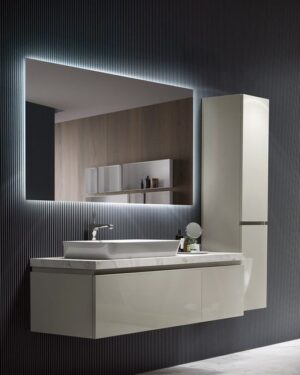 Espelho Wc led retroiluminado Suecia