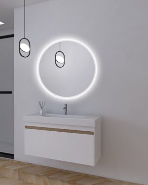 Espelho para casa de banho com luz led série Bélgica