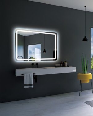 Espelho para banho com luz led frontal Grecia