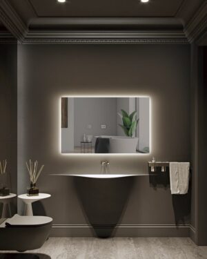 Espelho WC Led retangular antiembaçante