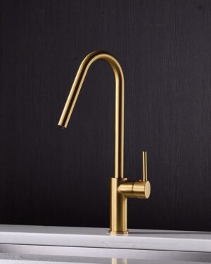 Torneira ouro escovado para cozinha