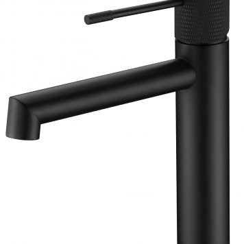 Monocomando lavatório preto mate
